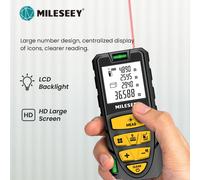 Misuratore di distanza Laser MILESEEY S2 40M 60M 80M 100M 120M metro a nastro Laser, Trenas a Laser con funzione di misurazione multipla