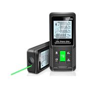 Misuratore di distanza laser/r, laser verde 120M, misuratore di distanza ad alta precisione, righello elettronico con funzioni di misurazione multiple(SK-100G)