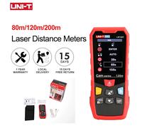 Misuratore di distanza laser UNI-T 80m 120m 200m Telemetro ad alta precisione Modalità fotocamera Nastro di misurazione laser IP65