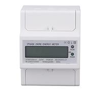 Misuratore di energia della ferrovia DIN Accuratezza ad alta precisione LCD Display 35 mm Classe 1 per uso industriale (10 (40) a)