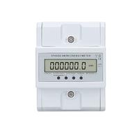 Misuratore di energia Din Rail AC 230-380V trifase a 4 fili, monitor del consumo energetico, misuratore kWh, wattmetro, bivolt 100A, 50/60Hz, LCD retroilluminato