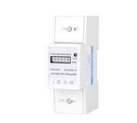 Misuratore di energia monofase AC 230 V 80 A con display analogico meccanico e supporto su guida DIN per una misurazione accurata della potenza residenziale e commerciale