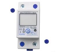 Misuratore di energia monofase digitale con display LCD retroilluminato per tensione corrente consumo energetico e capacità di corrente massima 80A (DDS662)