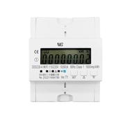 Misuratore di energia su guida DIN a 2 fasi, 3 fili, 110 V + 110 V, 80 A, monitor del consumo energetico, misuratore di kWh, wattmetro