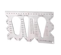 Misuratore di filettatura a vite | Misuratore di vite di precisione in acciaio imperiale,Tester filettato dimensioni identificatore - Per progetti officina riparazione meccanico