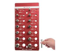 Misuratore di filettatura per bulloni, identificatore e calibratore, calibro di filettatura, per la lavorazione di riparazione automobilistica manutenzione auto camion lavorazione metalli falegnameria