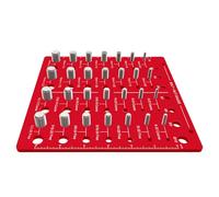 Misuratore di filettatura per l'identificazione della vite Dado e bulloni Controllo delle dimensioni del filo con 14 standard e 14 strumenti di misurazione dell'identificatore metrico