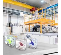 Misuratore di flusso d'acqua in acrilico con filettatura G1/4, indicatore di raffreddamento a 3 vie per una gestione efficiente, visibilità della portata reale (verde)