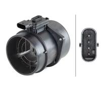 HELLA 8ET 358 095-271 Debimetro - 4a... poli - Bocchettone di tubo - con bocchettone tubo