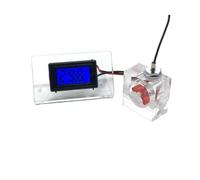 Misuratore di flusso del sistema di raffreddamento ad acqua con termometro a LED, monitor della temperatura del dispositivo di raffreddamento a liquido a tre vie, display digitale e sonda per