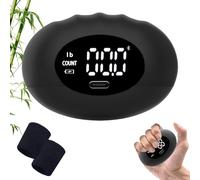 Misuratore di forza di presa for calcio, dinamometro portatile ricaricabile for la mano - Dispositivo di allenamento ergonomico portatile for l'allenamento della forza(Black(0-396lb))