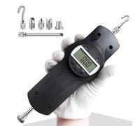 Misuratore di forza digitale, misuratore di spinta e trazione ad alta precisione, tester di trazione elettronico portatile, con modalità in tempo reale/picco, unità (N, Kg, Lb, Oz), 5 sonde(200N)