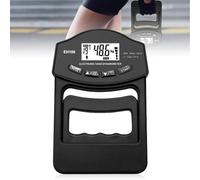 Misuratore di forza manuale digitale, 396lb/180 kg, misuratore di forza manuale, con presa sensibile, tester di forza elettronica, grande schermo LED con cavo di ricarica USB (nero)