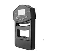 Misuratore di forza presa, dinamometro digitale for mano da 396 libbre/180 kg Schermo LCD USB Dinamometro for Per la fisica meccanica(Black Grip Meter)