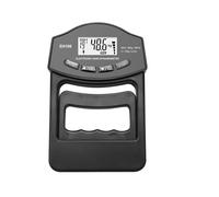 Misuratore di forza presa, dinamometro digitale for mano da 396 libbre/180 kg Schermo LCD USB Dinamometro for Per la fisica meccanica(Black Grip Meter)