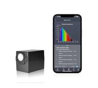 Misuratore di illuminamento a luce blu P4 con connessione wireless, strumento analisi dello spettro 340-1020NM per crescita delle piante