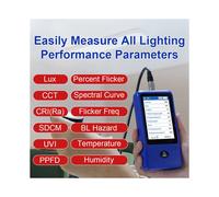 Misuratore di Illuminanza Spettrale Multi-Parametrico CRI Misuratore CCT Tester Lux Spettrometro Misuratore di Spettro Luminoso LS335