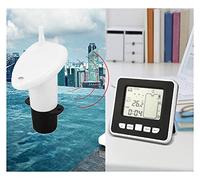 Misuratore di livello del liquido serbatoio dell'acqua con tempo sensore temperatura display a LED da 3, pollici Wireless ad ultrasuoni per indicatore dell'acqua del carburante