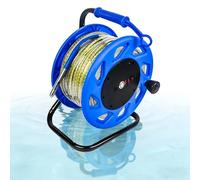 Misuratore di livello dell'acqua - Calibro di profondità ad alta precisione con LED e allarme cicalino per la misurazione di pozzi e acque sotterranee, strumento a nastro in acciaio da 30-300 m