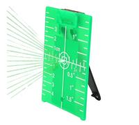 Misuratore di livello laser a linea incrociata a doppia scala con piastra target a livello laser, piastra magnetica pieghevole per carte target laser da pavimento(Verde)