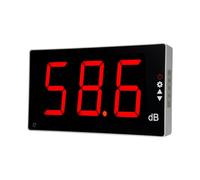 Misuratore di livello sonoro digitale a parete tester monitoraggio dei decibel con grande schermo LCD e allarme acustico strumento misurazione del volume rumore per ambientale sul luogo