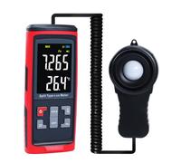 Misuratore di luce con sensore Bluetooth con cavo, misuratore di luce Lux con temperatura ambientale, fotometro digitale con 32.752 gruppi di registrazioni di dati per impianti di misurazione