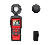 Misuratore Di Luce Digitale HT620 Misuratore Di Illuminazione Digitale Misuratore Di Temperatura Ambiente Portatile Con Portata Fino A 200.000 Lux Luxmetro(HT620L)