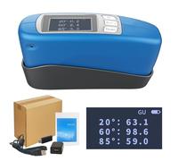 Misuratore di lucentezza digitale, tester di lucentezza portatile con archiviazione dati, connettività USB per PC, compatto e facile da usare, ideale per misurare la lucentezza superficiale