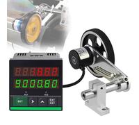Misuratore di lunghezza digitale, encoder rotativo con allarme cicalino | Misuratore di lunghezza digitale con rotella e allarme cicalino, misurazione accurata per cavo e lenza