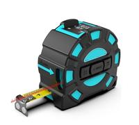 Misuratore di nastro digitale 2 in 1 da 40 m, strumenti for la costruzione telemetri Misura il righello del dispositivo Precisione Flessibilità Misurazione(British System,40m)