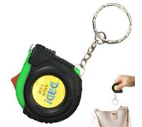 Misuratore di nastro per portachiavi, metro a nastro tascabile,2 pezzi di metro a nastro retrattile nastro di misura autobloccante portachiavi di misura, blocco scorrevole stabile 3 piedi per