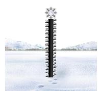 Misuratore di Neve per Esterni,Asta di misurazione della Neve per Esterni,Misuratore di Neve con Iron Art con indicatore di Temperatura | Misuratore di Neve, Strumento di misurazione preciso