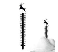 Misuratore di neve, righello della neve,Misuratore di neve decorativo con disegno di e alce | Meter di neve di Natale per la decorazione esterna, righello di misura della profondità