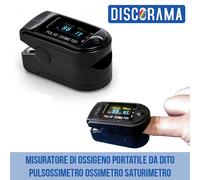 MISURATORE DI OSSIGENO PORTATILE DA DITO PULSOSSIMETRO OSSIMETRO SATURIMETRO