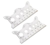 Misuratore di passo del filo lavorato con precisione Doppio lato Marcatura bilingue Misura per tecnici Officina Applicazioni industriali Strumento di misurazione dei passi del filo ad alta precisione