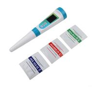Misuratore di pH 2 in 1 per prodotti alimentari semi solidi, tra cui pasta di formaggio e salsiccia con rilevamento della temperatura e calibrazione automatica per risultati accurati