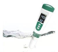 Misuratore di pH 5 in 1 per la qualità dell'acqua, tester digitale 5 in 1 per la qualità dell'acqua, misuratore di temperatura e salinità, display LCD con retroilluminazione verde