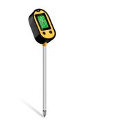 Misuratore di pH del terreno 5 in 1 umidità e acidità della luce solare Rilevatore monitoraggio digitale for il giardinaggio(Yellow)