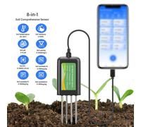 Misuratore di pH del terreno 8 in 1 per piante da interno, da esterno, serra