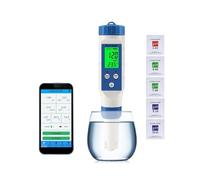Misuratore di pH del terreno, Misuratore di pH Bluetooth 7 in 1/5 in 1 Smart PH EC TDS ORP SALE SG TEMP Test di qualità 'acqua Acquari Test di salinità per giardino e piante in vaso(5 in 1 PH Meter)