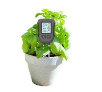 Misuratore di pH del terreno, Tester del terreno portatile 5 in 1, fertilità, umidità, pH, temperatura, luce solare, LCD, rilevatore di pH del terreno, monitor del terreno for piante, fiori e giardini