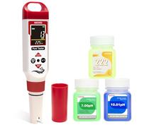 Misuratore di pH e cloro 7 in 1 per piscine,tester ORP salinità,test pH, CL,sale,ORP,EC,TDS e temperatura,per acquari,idroponica,acqua potabile e vasche idromassaggio,con liquidi calibrazione