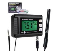 Misuratore Di Ph E Temperatura 2 In 1 Tester 0~14 Ph Calibrazione Automatica Elettrodo Bnc Sonda Per Acquario Idroponico Ph Misuratore Di Acqua Laboratorio Cibo Acqua Potabile Ph Di Acqua Salata