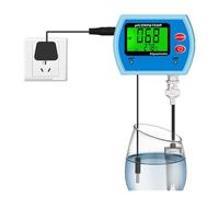 Misuratore di pH, Misuratore di pH multiparametro, qualità dell'acqua, acidità, temperatura, tester ORP, analizzatore Redox, monitor a grande schermo per idroponica, piscina