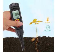 Misuratore di PH per alimenti e suolo con letture di temperatura e grande displa