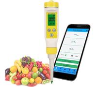 Misuratore di pH per alimenti, penna digitale testata per pane, formaggio, riso per sushi, pasta madre, salsa e carne, con compensazione automatica della temperatura