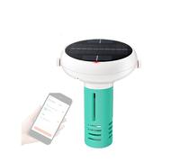 Misuratore di pH, Rilevatore portatile 6 in 1 della qualità dell'acqua PH EC TDS ORP Temperatura del cloro CL APP Display Piscina 6in1 Tester per idroponica, piscina(7 IN 1 Solar Powered)