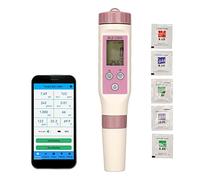 Misuratore di PH Smart Bluetooth con ATC, 7 in 1 PH/TDS/EC/ORP/SG/Salinità/Temp Tester, Penna per Tester di qualità Dell'acqua per Piscine, Acquari