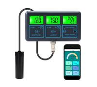 Misuratore di pH WiFi, temperatura, TDS, EC, ORP, tester dell'acqua, analizzatore digitale intelligente con app Tuya,Resistenza alla corrosione