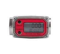 Misuratore di picco di flusso, Flussimetro Digitale A LED Multi-unità In Lega Di Alluminio Da 5-120 L/min For Misuratore Di Portata Di Carburante Liquido, Benzina E Acqua(Rot)